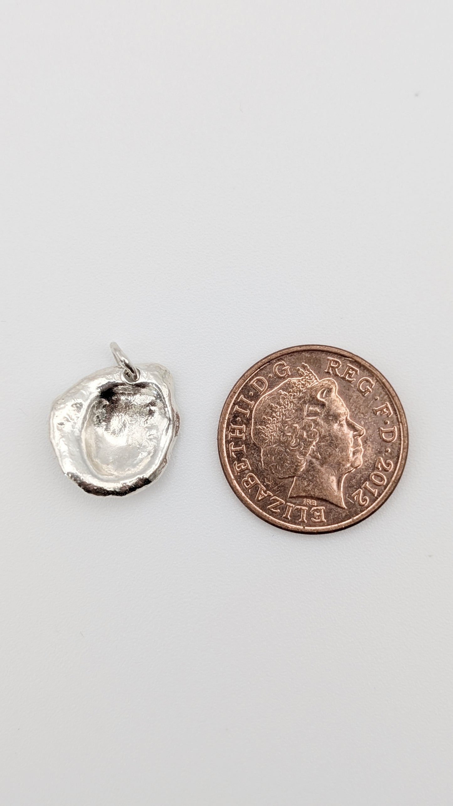 Water Cast Sterling Silver Pendant #3