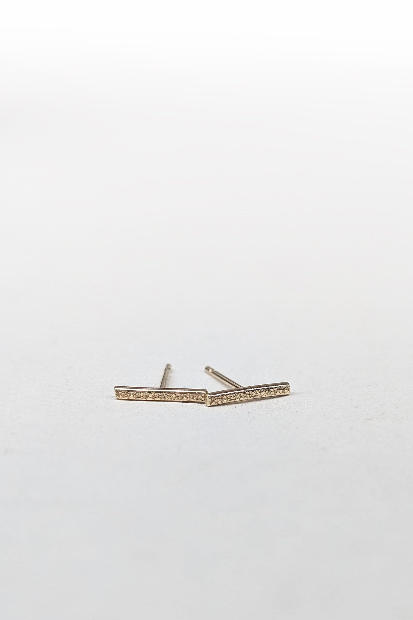 9ct Solid Gold Stardust Bar Earrings