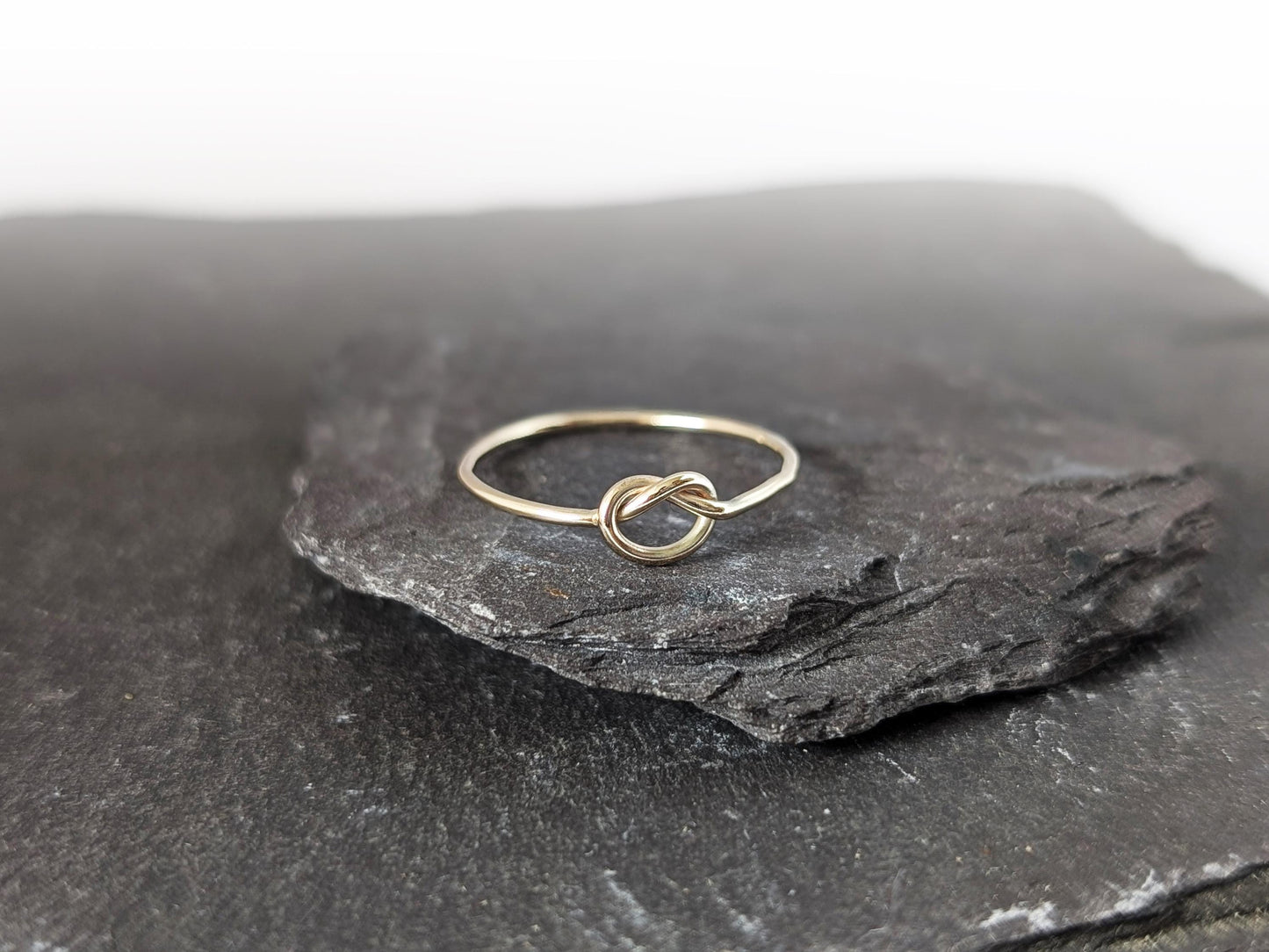 Infinity Knot Solid 9ct Gold Ring ~ stackable, love ring, friendship, wedding, gift