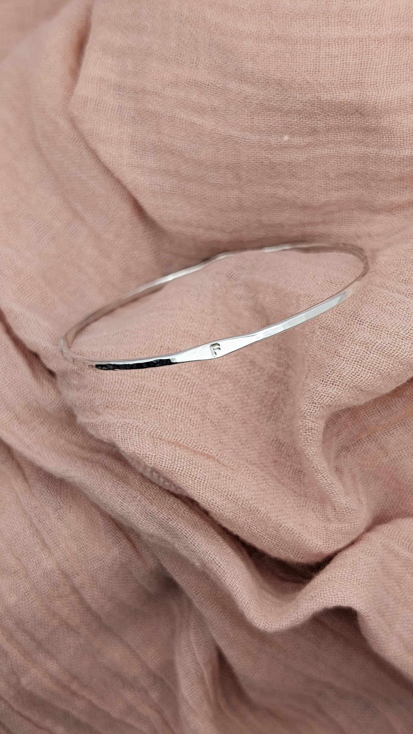 Personalised Signet Sterling Silver Bangle