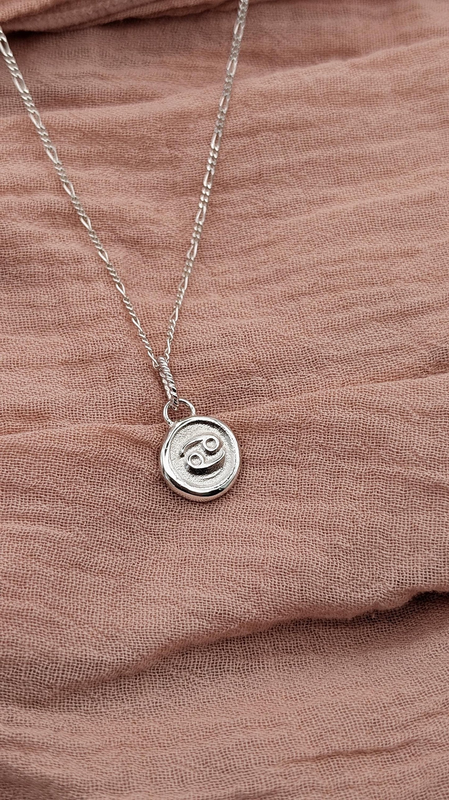 Star Sign Zodiac Personalised Pendant Necklace ~ Solid Sterling Silver, 9ct 18ct Gold ~ birthday gift, best friend gift, sun sign