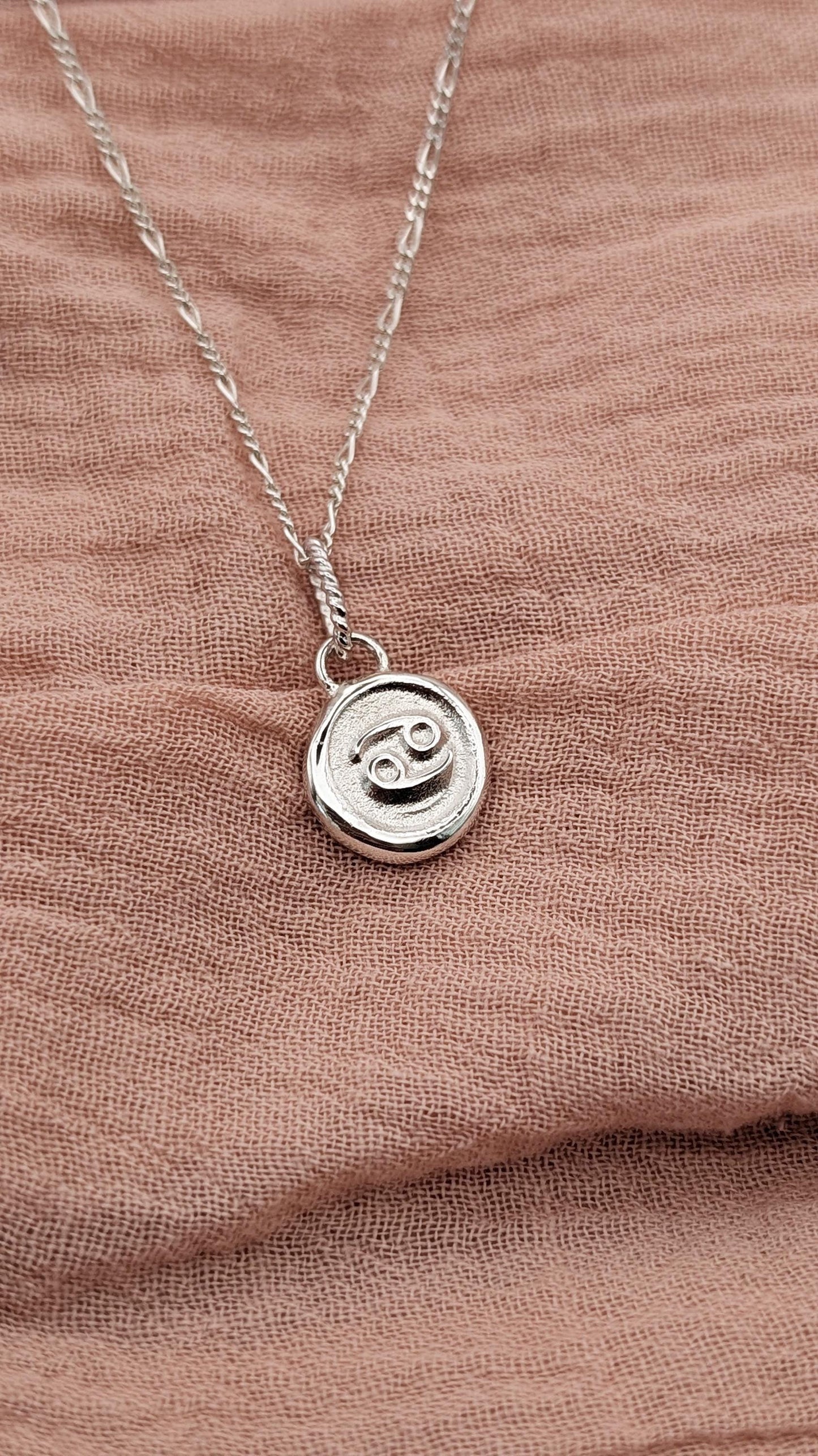 Star Sign Zodiac Personalised Pendant Necklace ~ Solid Sterling Silver, 9ct 18ct Gold ~ birthday gift, best friend gift, sun sign