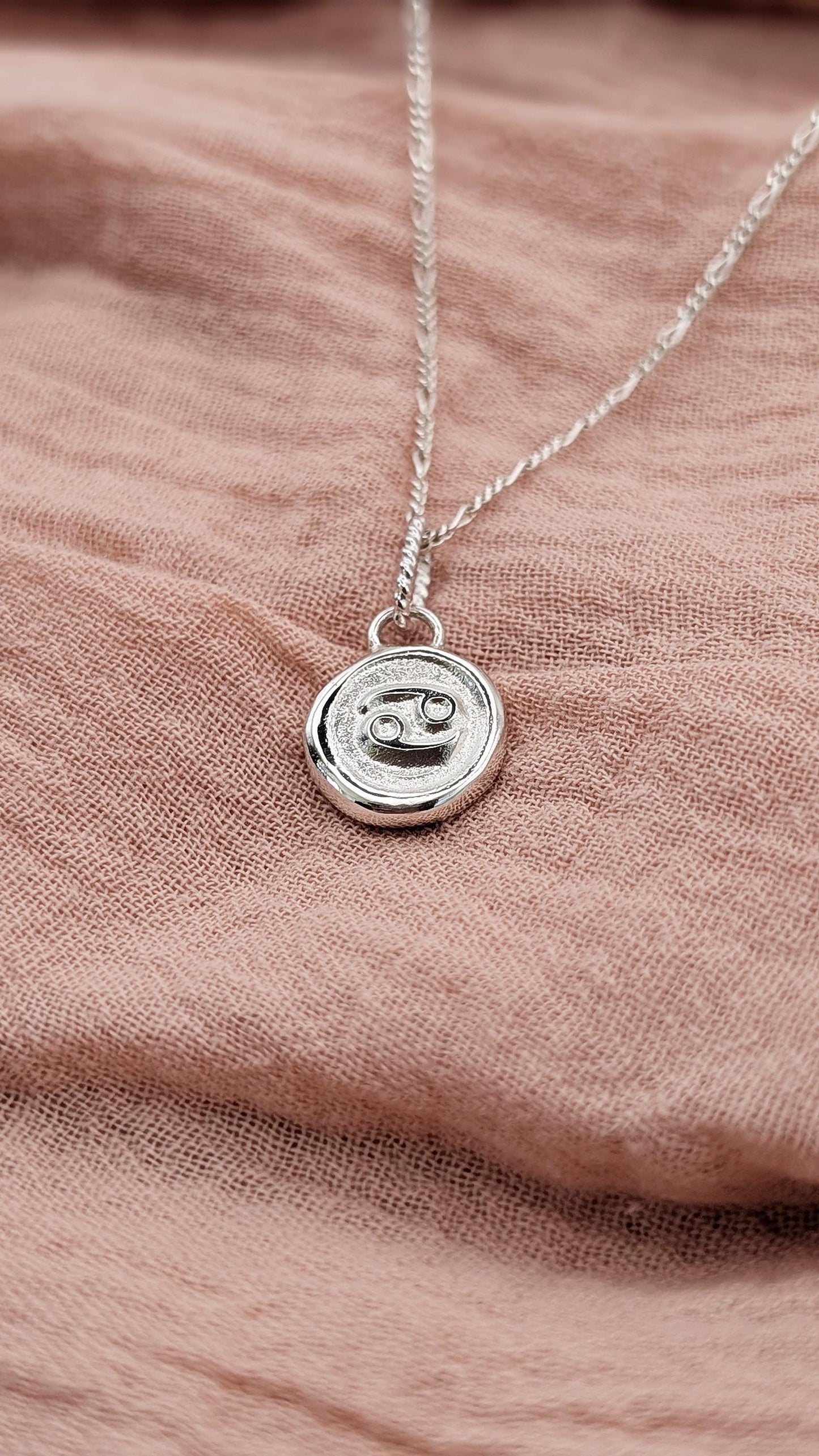 Star Sign Zodiac Personalised Pendant Necklace ~ Solid Sterling Silver, 9ct 18ct Gold ~ birthday gift, best friend gift, sun sign