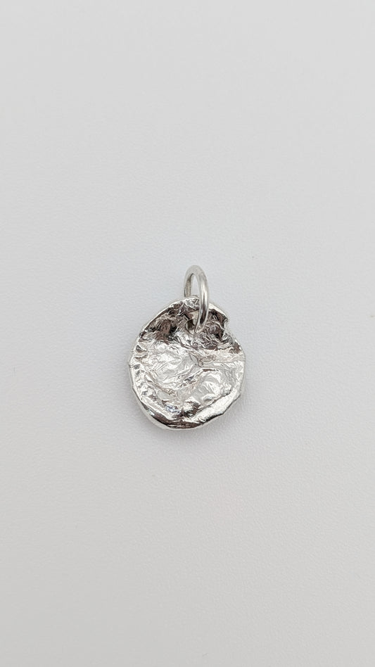 Water Cast Sterling Silver Pendant #2