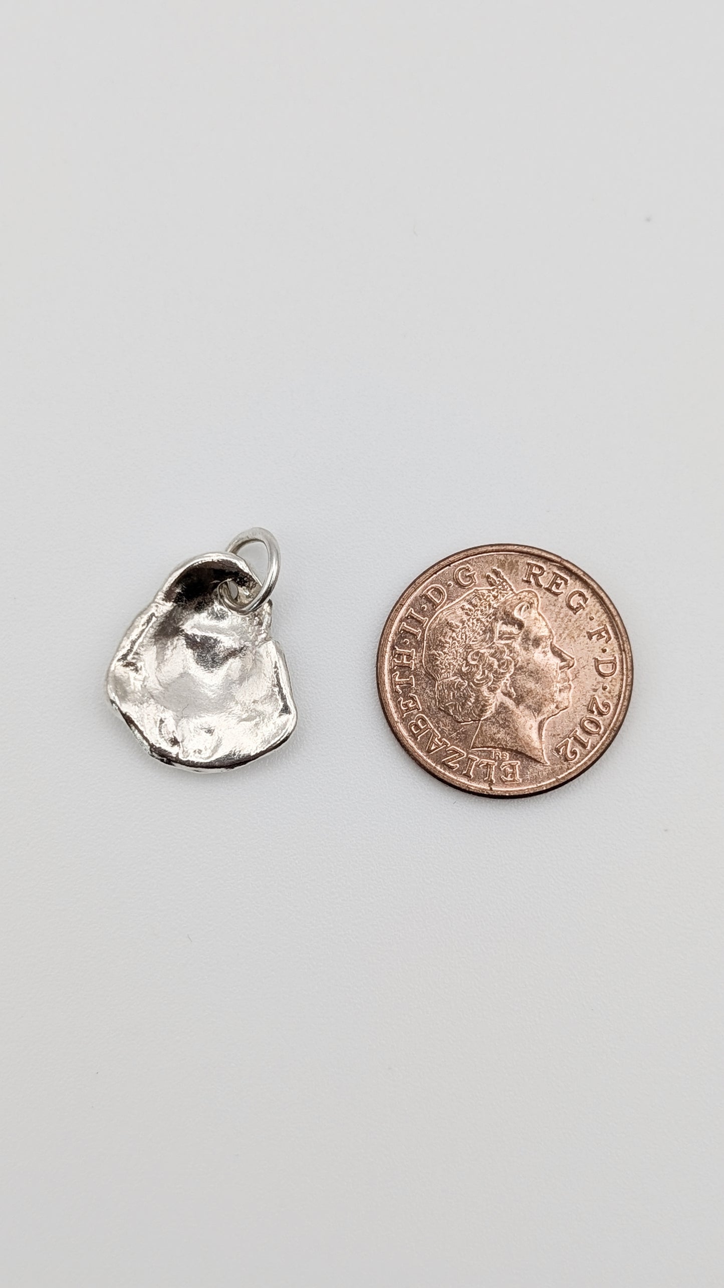 Water Cast Sterling Silver Pendant #4