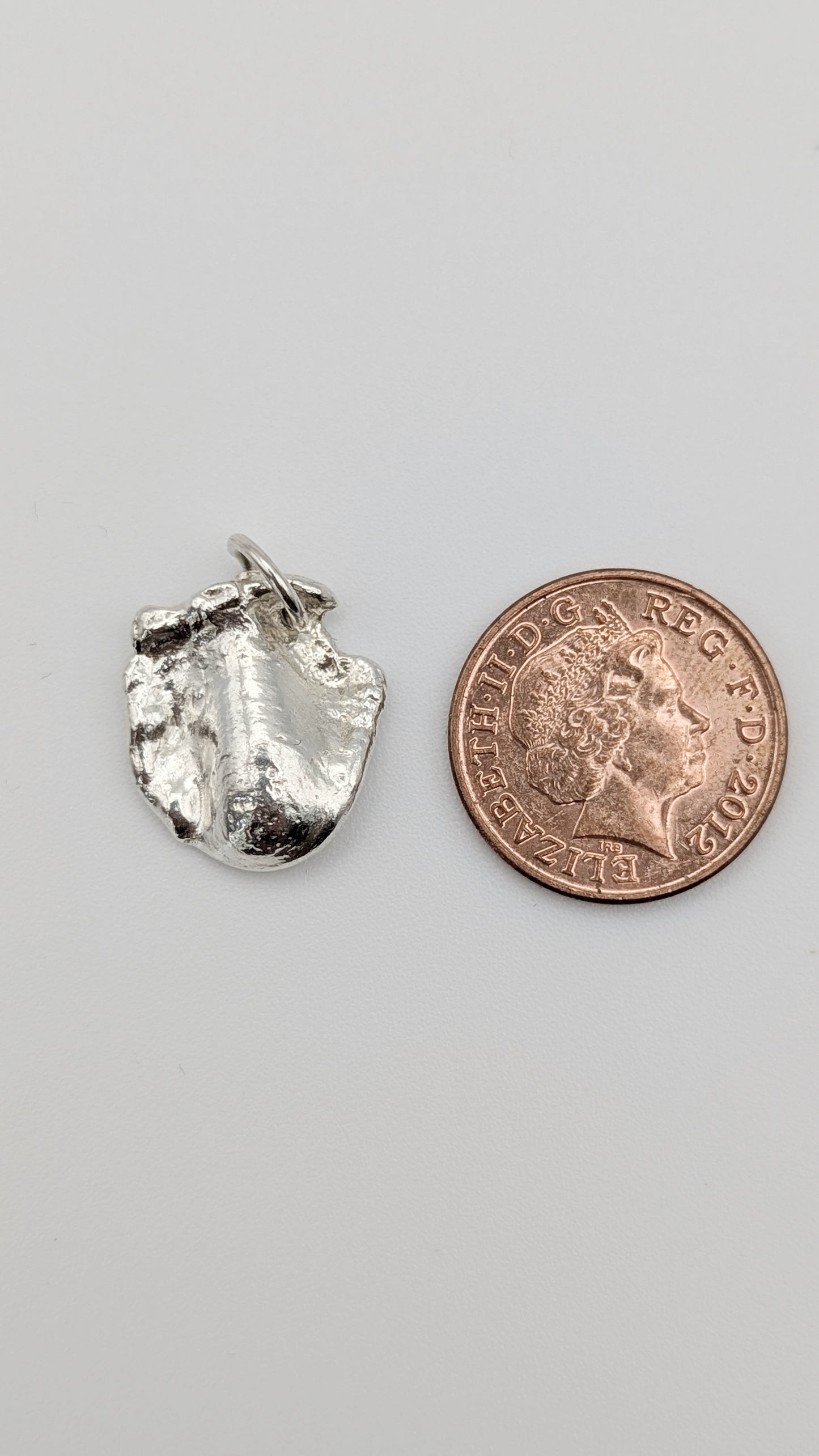Water Cast Sterling Silver Pendant #1