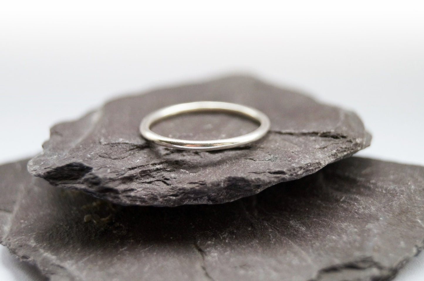 Recycled Sterling Silver Plain Stacking Ring