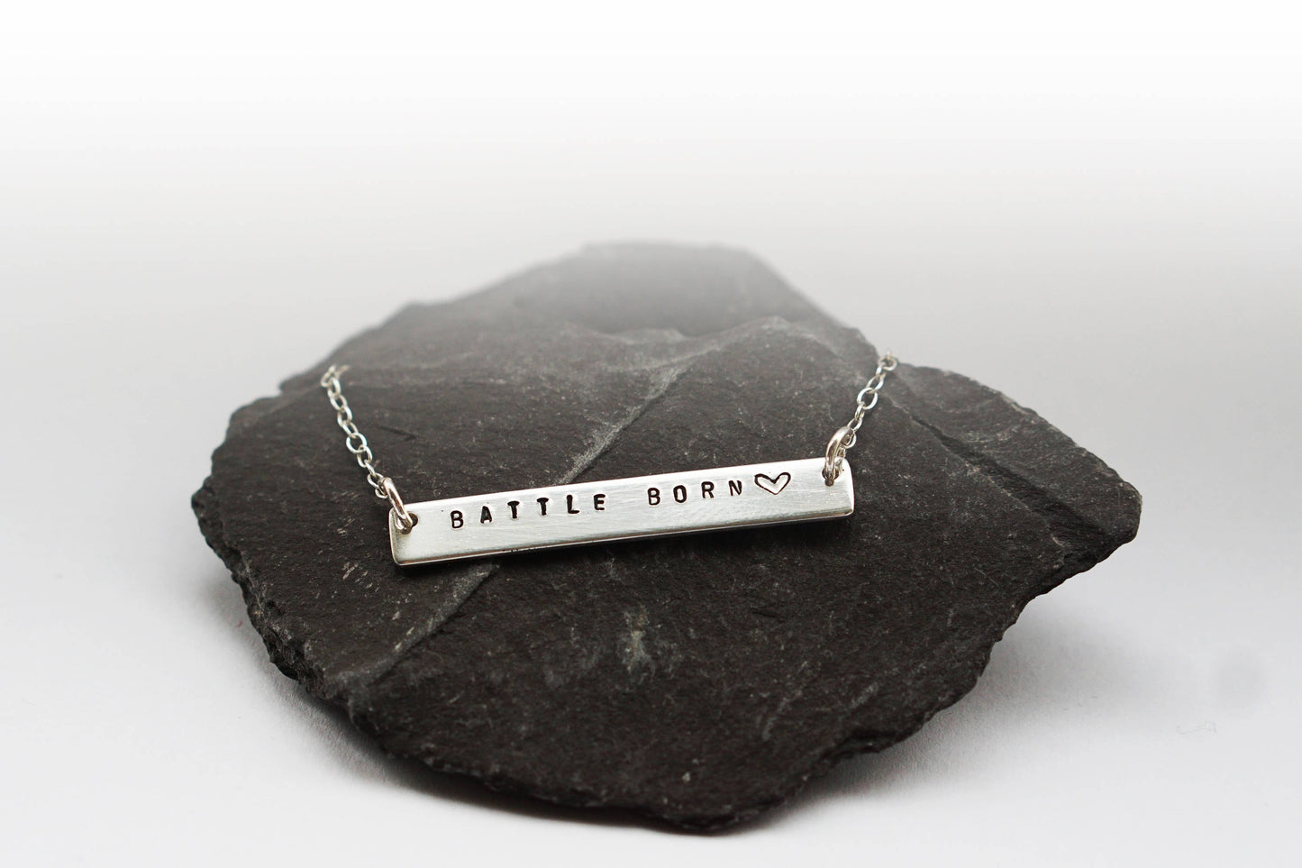 Engraved Personalised Sterling Silver Bar Necklace ~ , bridesmaid, wedding, best friend, birthday gift, stocking filler, name necklace