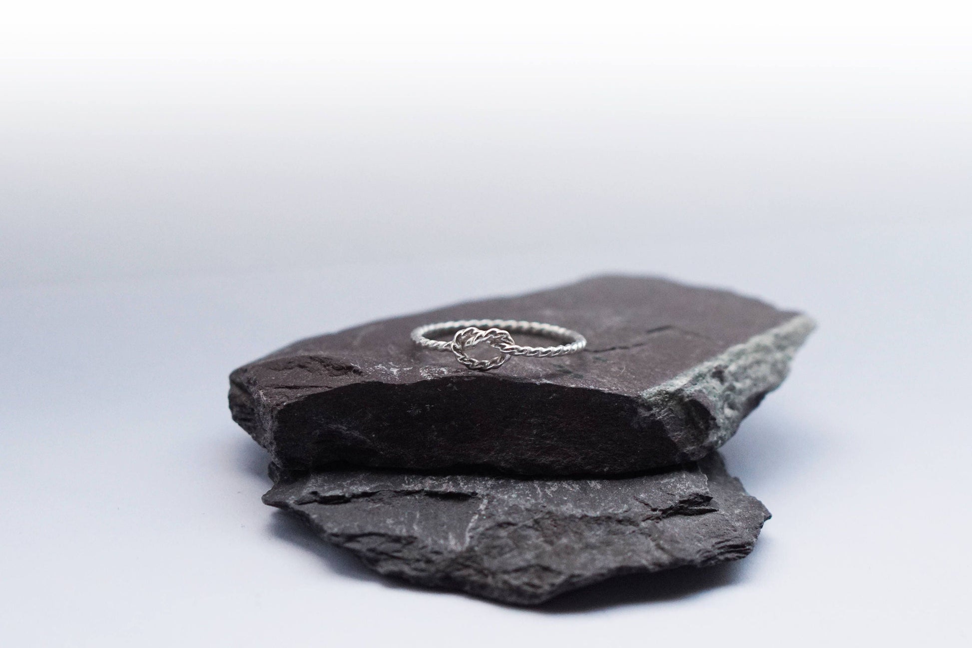 Rope Knot Sterling Silver Ring ~ stackable, texture, statement, nautical, modern, minimal, gifts for her, birthday, infinity, love