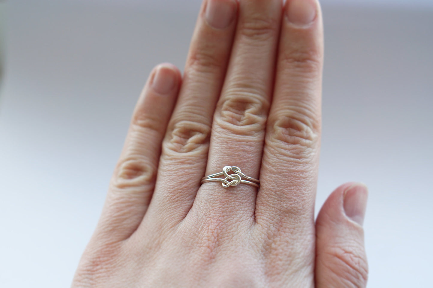 Recycled Sterling Silver Double Knot Ring