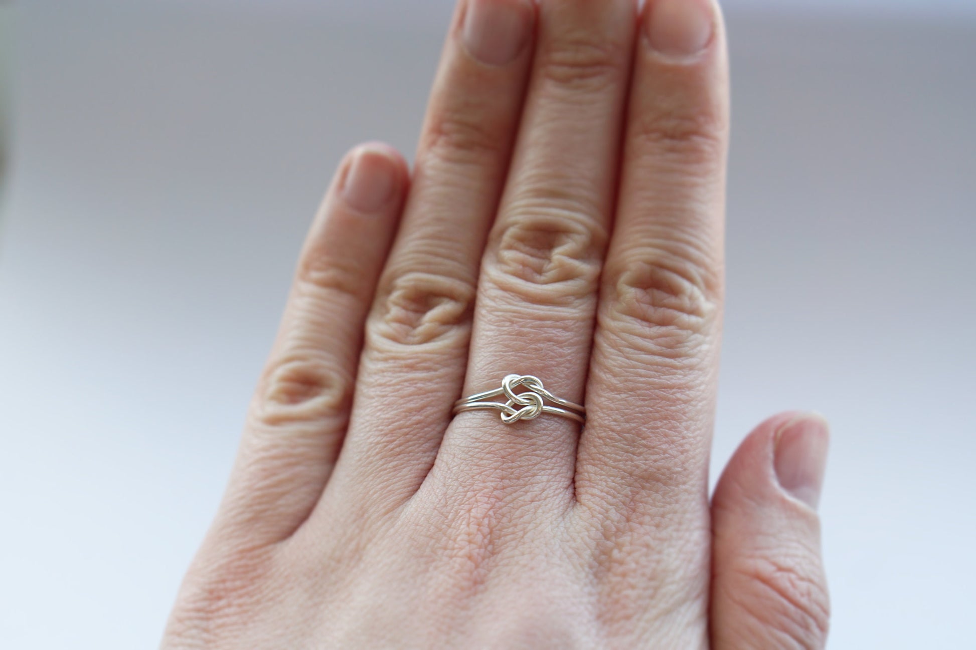 Recycled Sterling Silver Double Knot Ring