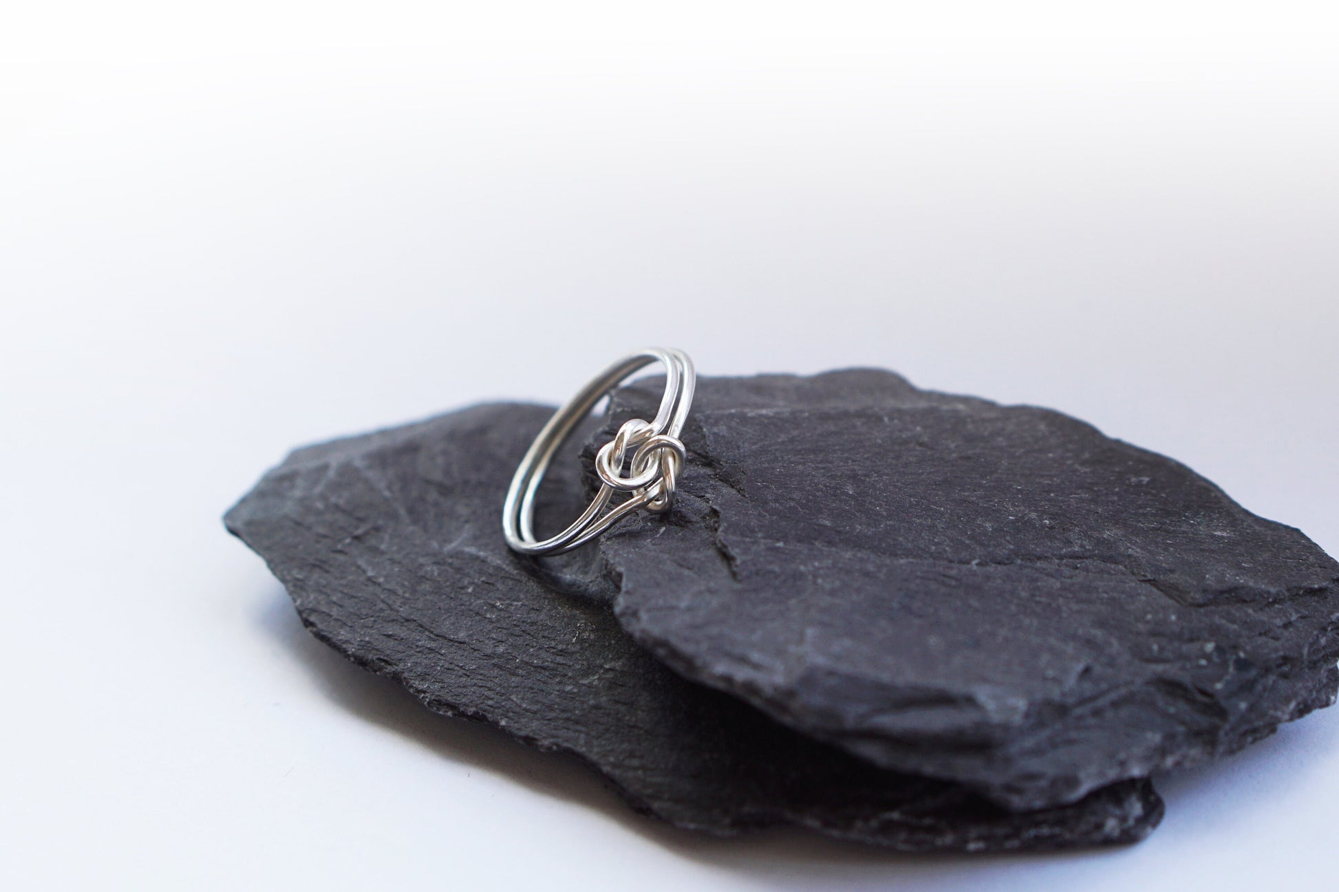 Recycled Sterling Silver Double Knot Ring