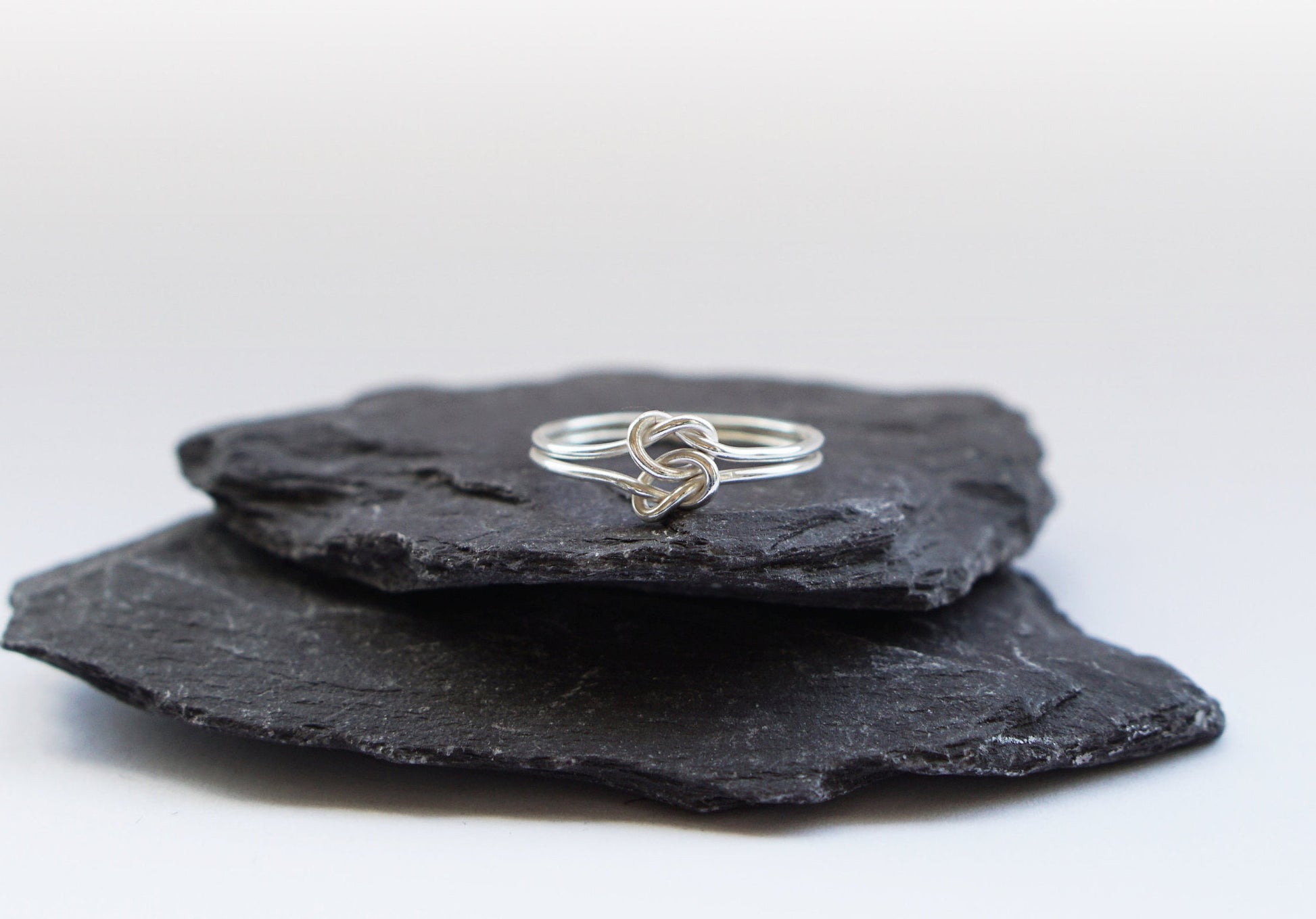 Recycled Sterling Silver Double Knot Ring