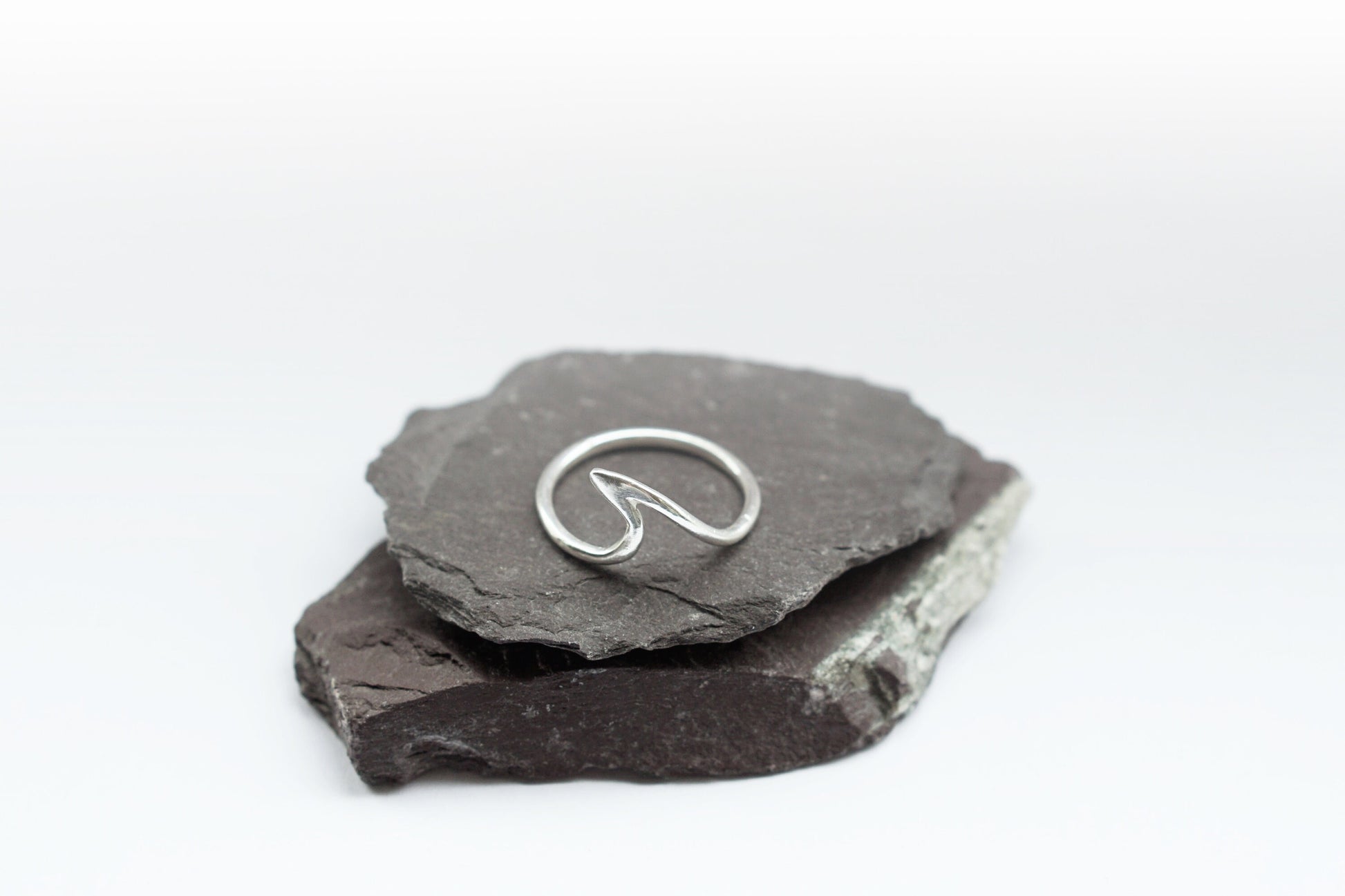 Recycled Sterling Silver Minimal Wave Ring