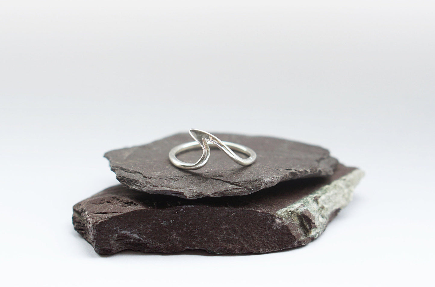 Recycled Sterling Silver Minimal Wave Ring