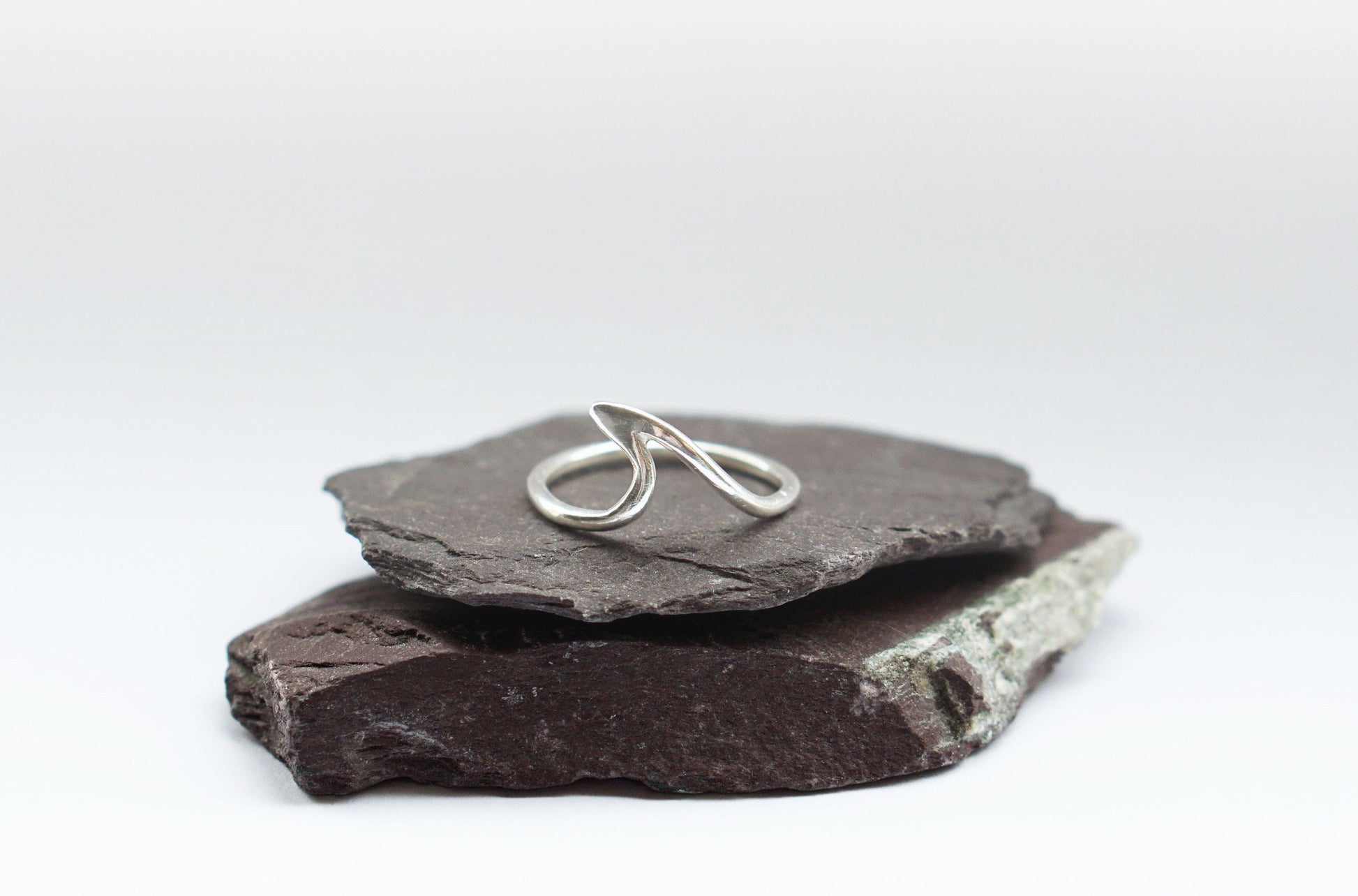 Recycled Sterling Silver Minimal Wave Ring