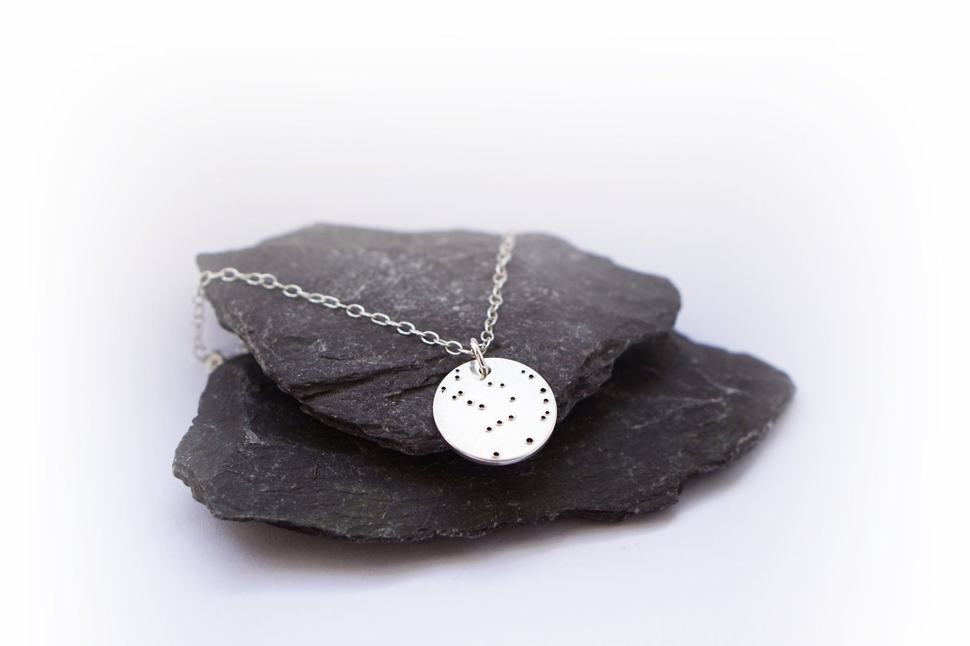 Personalised Sterling Silver Constellation Necklace ~ stars, space, cosmos, birthday gift, space, stamped, statement, zodiac, star sign