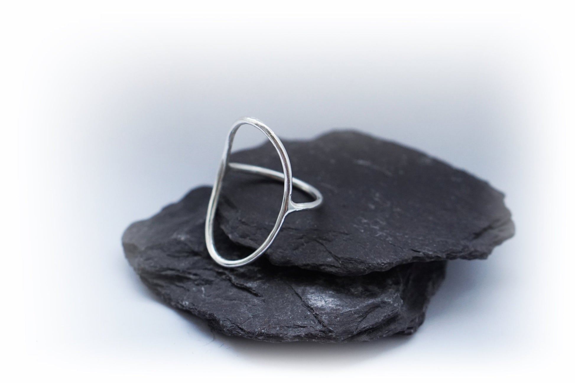 Recycled Sterling Silver Minimal Oval Ring