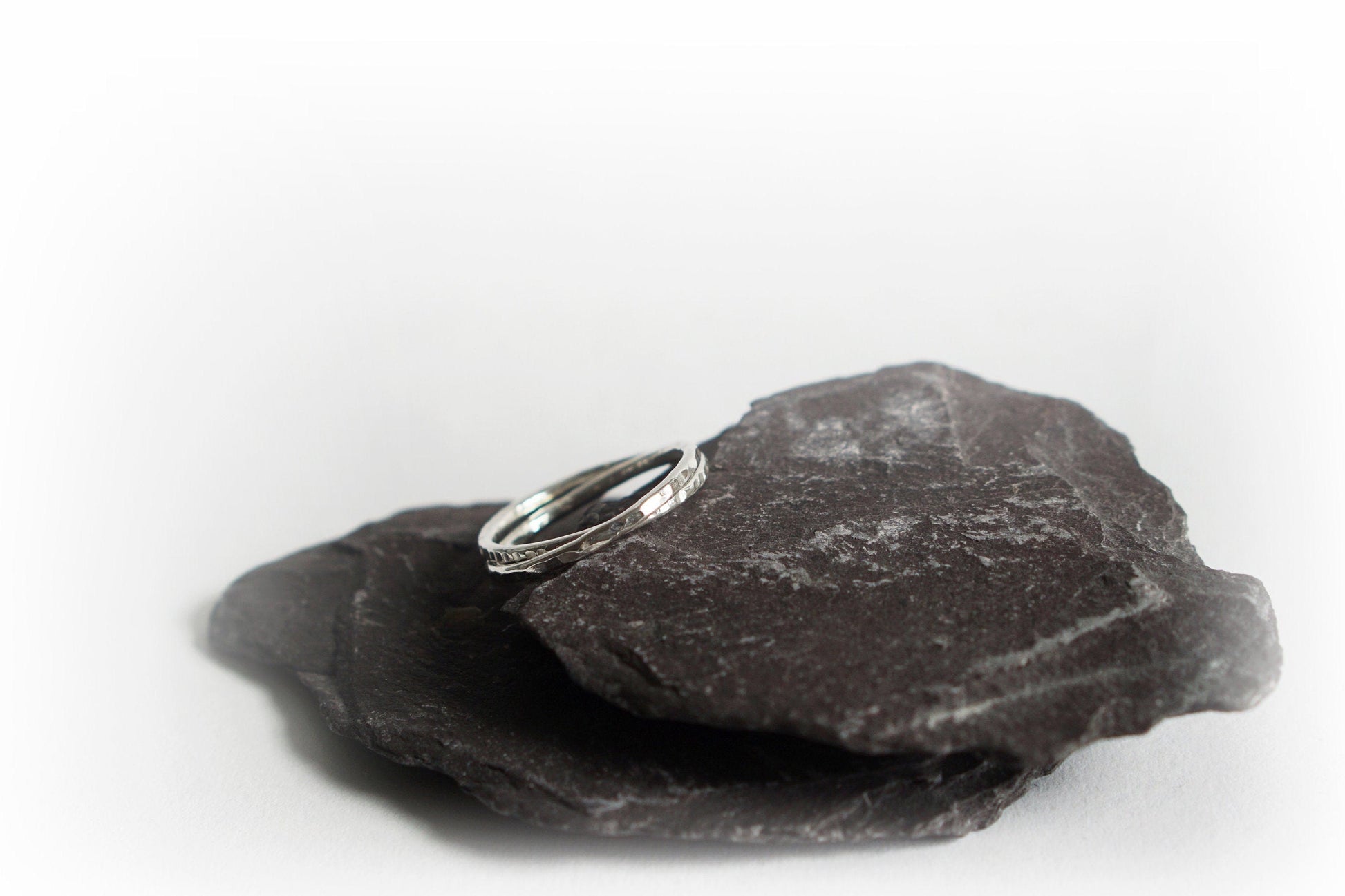 Interlocking Bands Recycled Sterling Silver Ring ~ statement, rolling rings, russian wedding rings, fidget, double ring