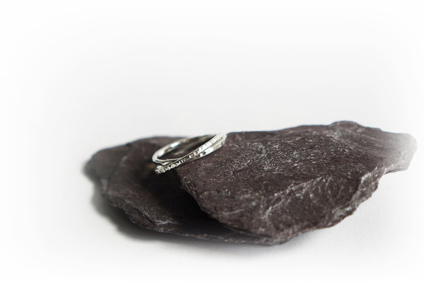 Interlocking Bands Recycled Sterling Silver Ring ~ statement, rolling rings, russian wedding rings, fidget, double ring