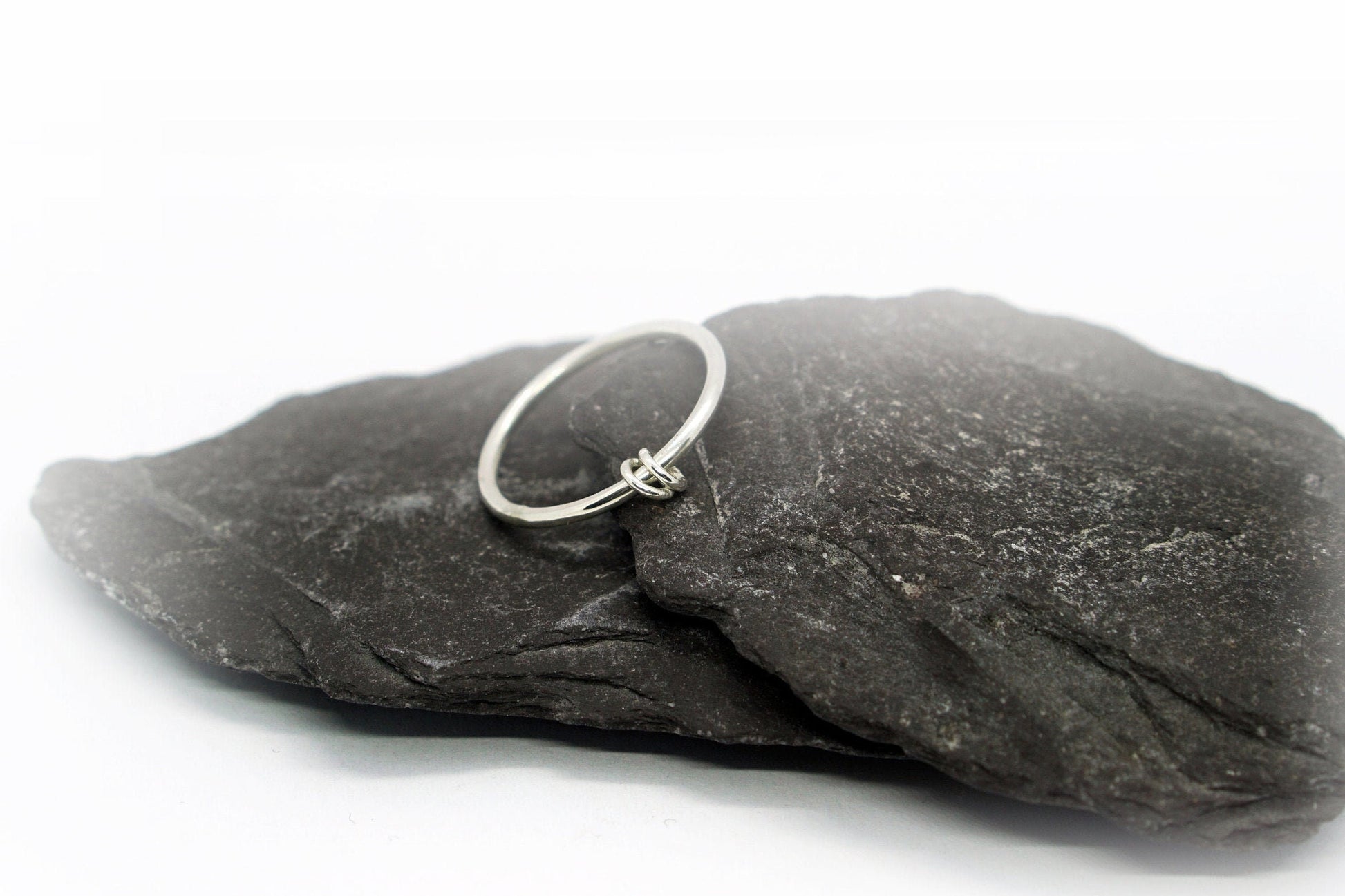 Fidget Links Recycled Sterling Silver Rings