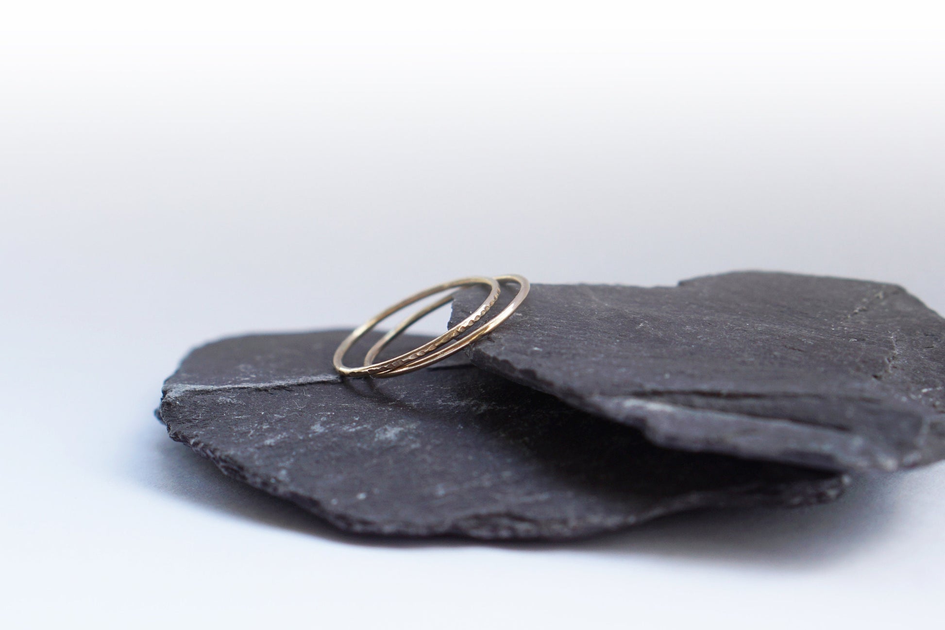 Solid Recycled 9ct Gold Stacking Rings Set