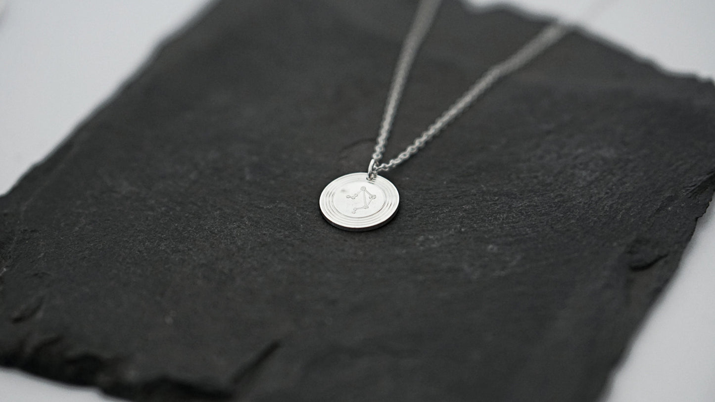 Zodiac Constellation Personalised Sterling Silver Necklace