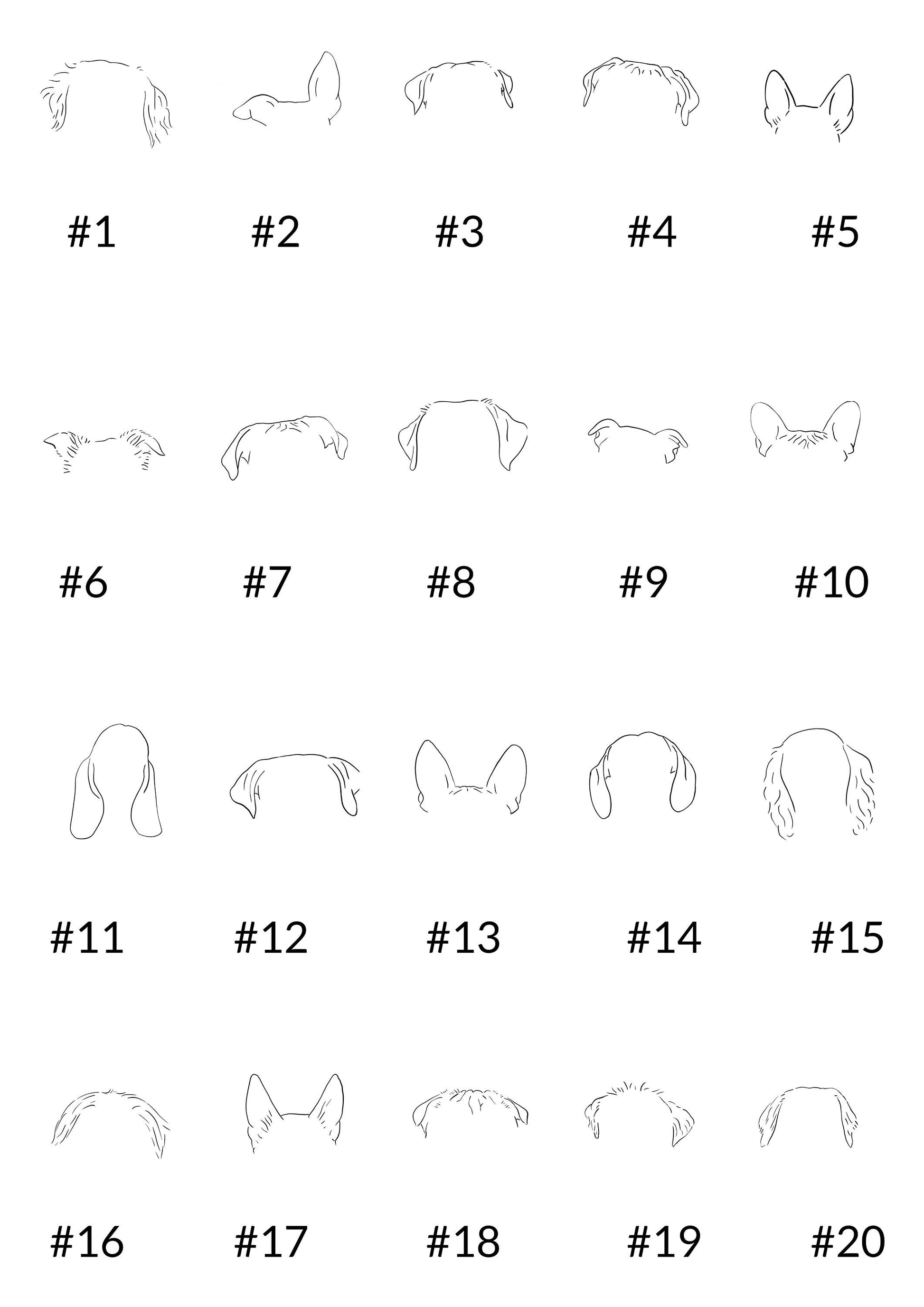 Dog Ears Personalised Sterling Silver Necklace