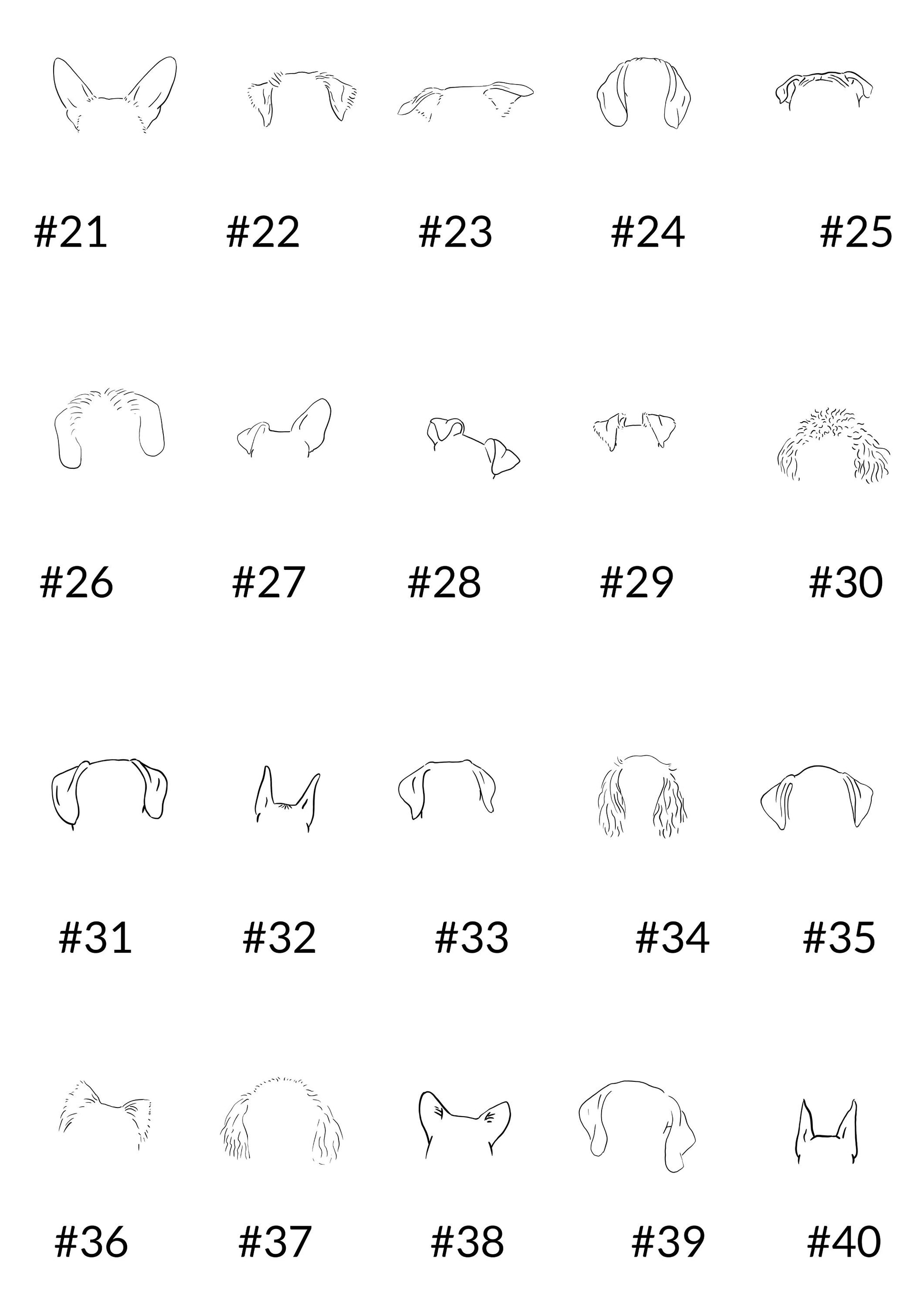 Dog Ears Personalised Sterling Silver Necklace