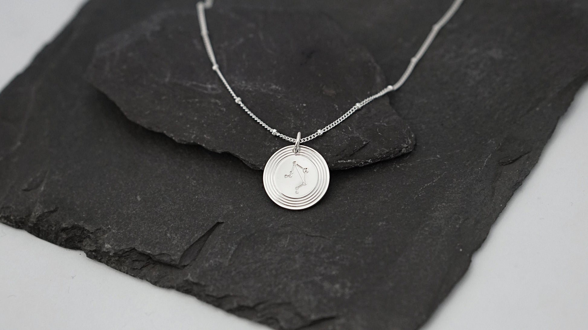 Zodiac Constellation Personalised Sterling Silver Necklace