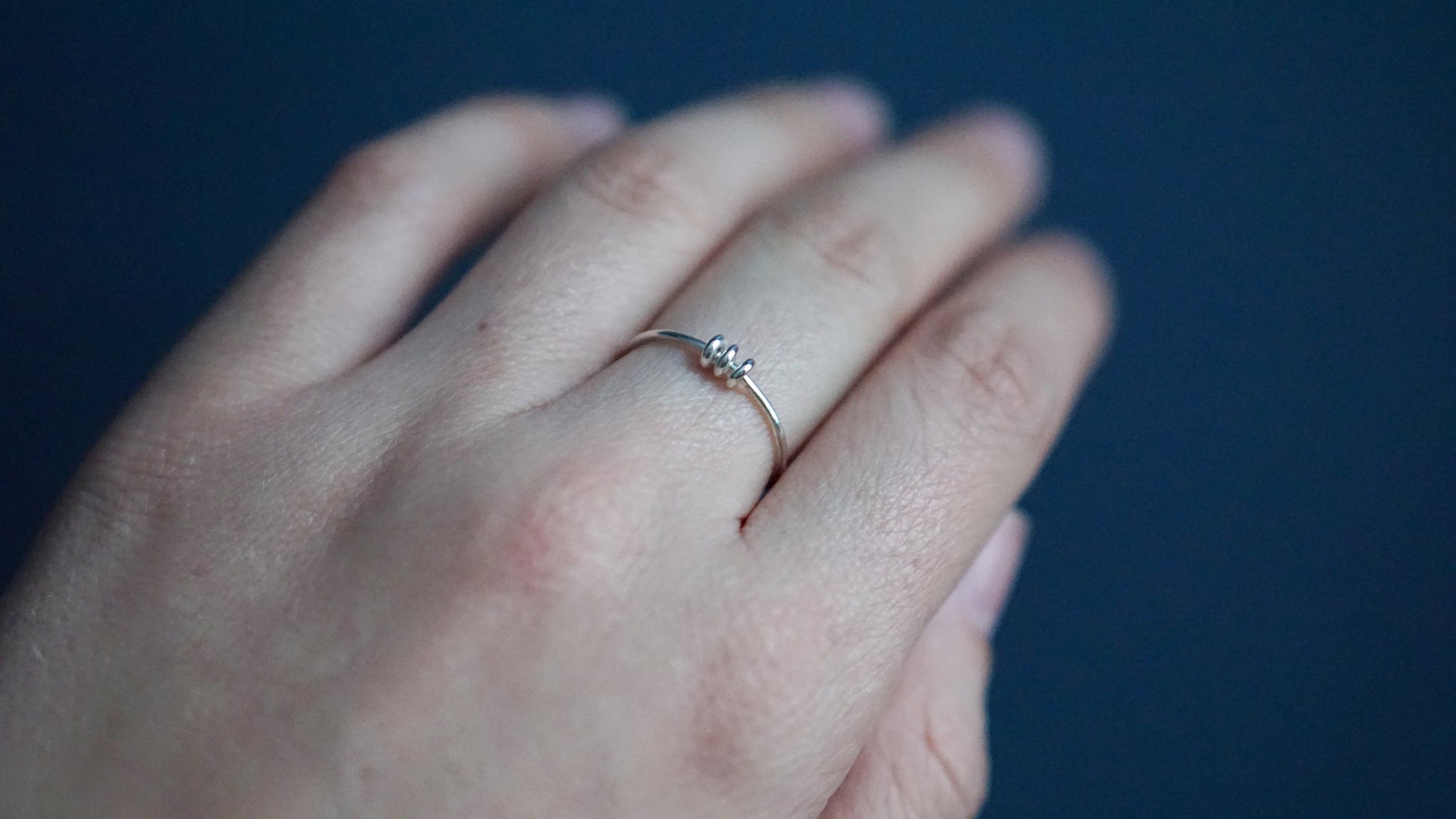 Little Doughnuts Fidget Ring Sterling Silver