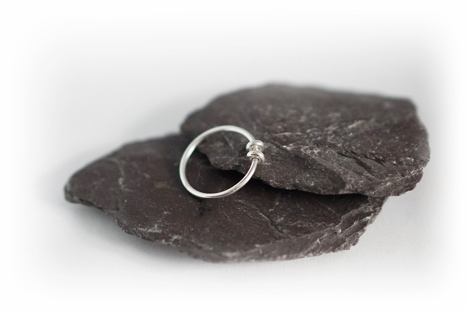 Doughnuts Fidget Ring Sterling Silver