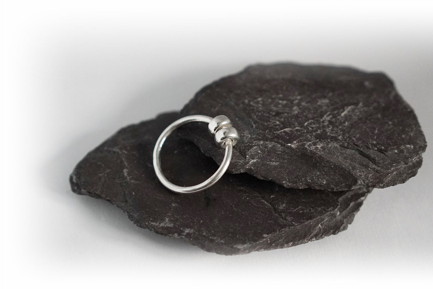 Chunky Doughnuts Fidget Ring Sterling Silver