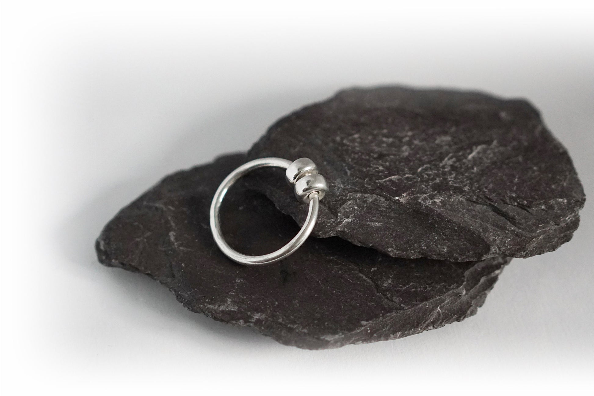 Chunky Doughnuts Fidget Ring Sterling Silver