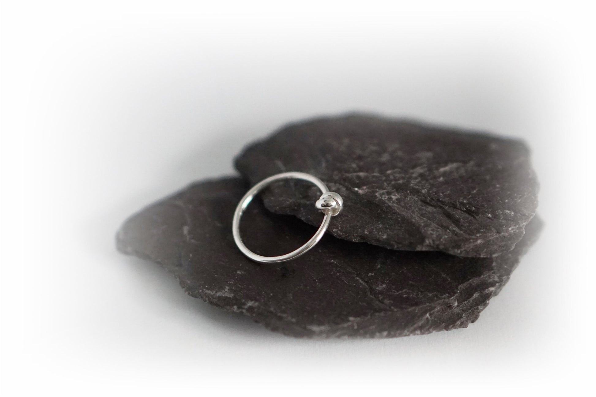 Knot Fidget Ring Sterling Silver ~ stackable, worry ring, spinner, anxiety, ADHD, meditation