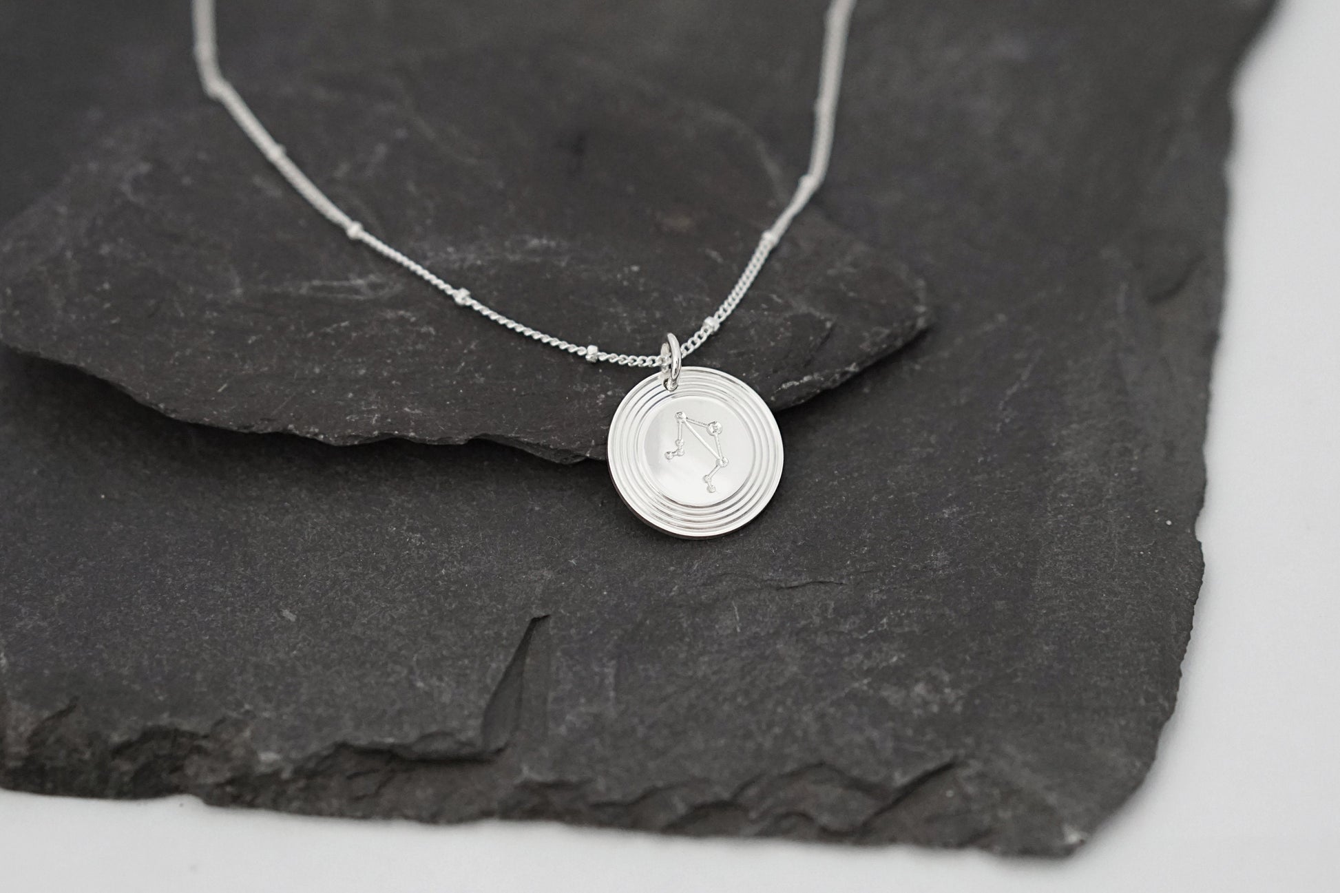 Zodiac Constellation Personalised Sterling Silver Necklace