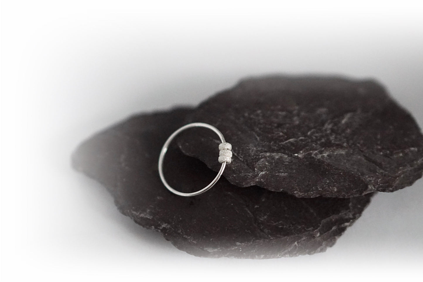 Little Frosted Doughnuts Fidget Ring Sterling Silver