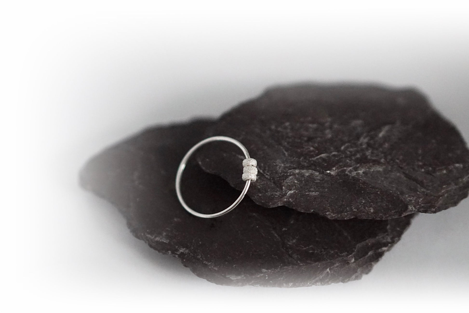 Little Frosted Doughnuts Fidget Ring Sterling Silver