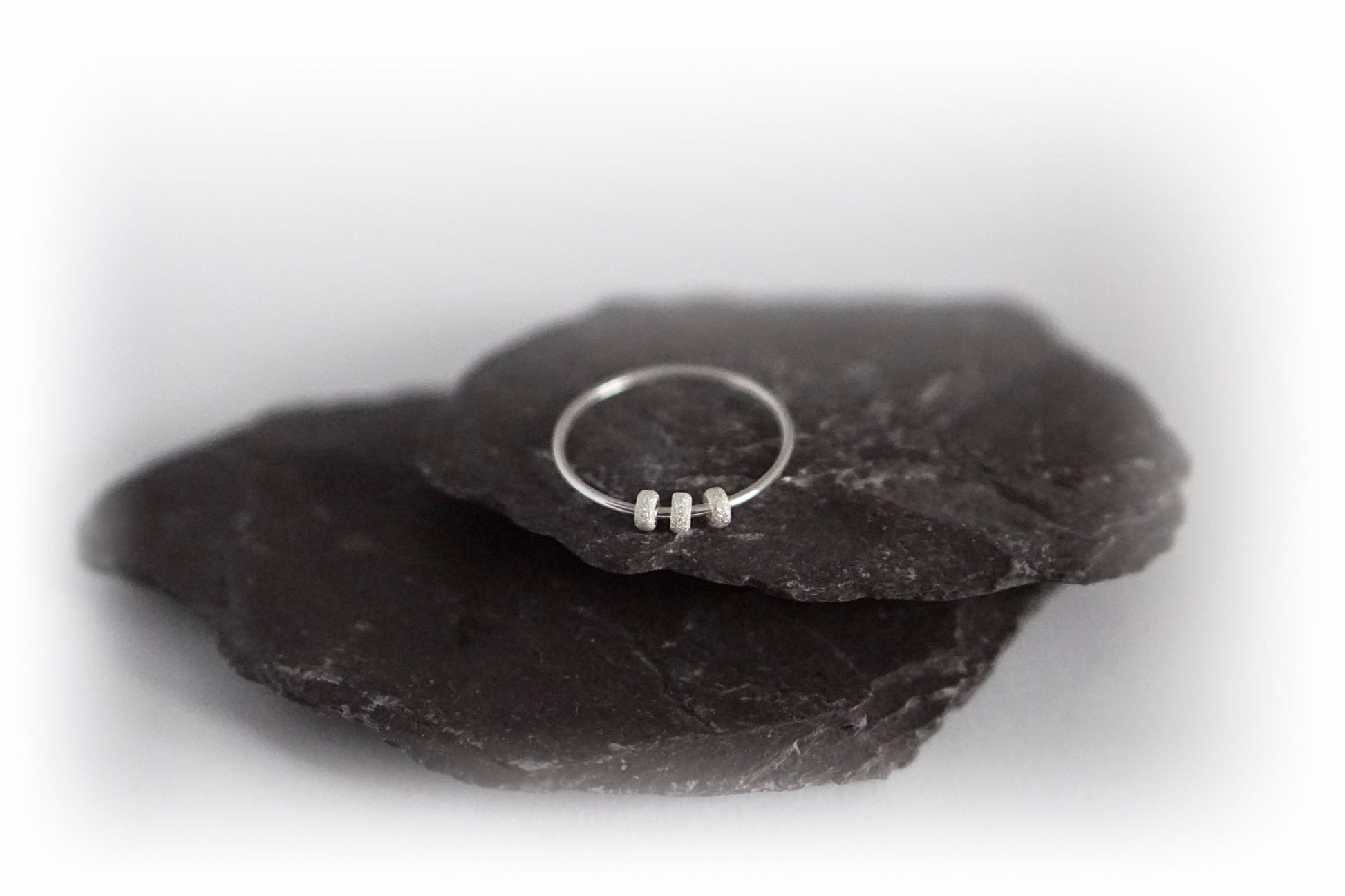 Little Frosted Doughnuts Fidget Ring Sterling Silver