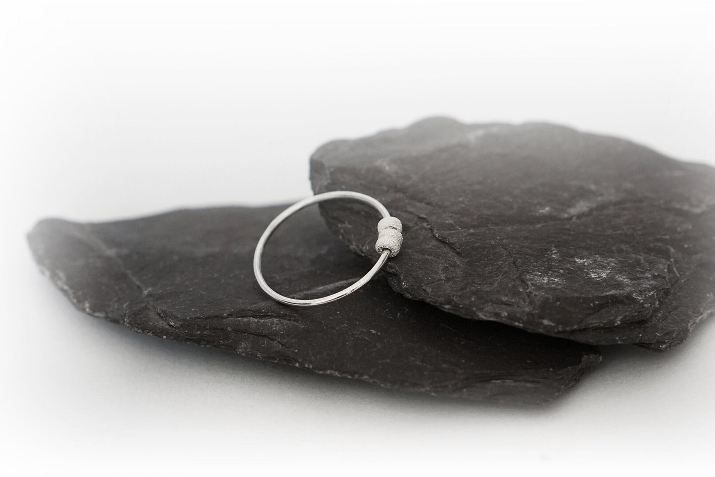 Little Frosted Doughnuts Fidget Ring Sterling Silver