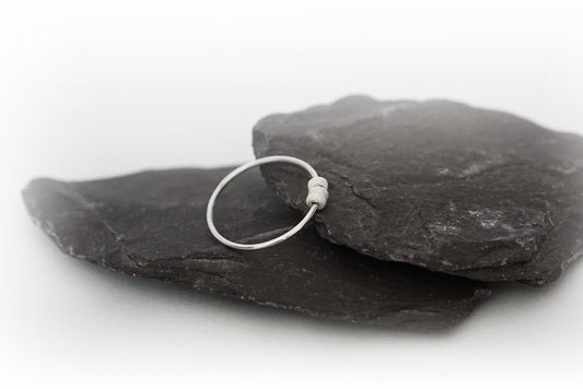 Little Frosted Doughnuts Fidget Ring Sterling Silver