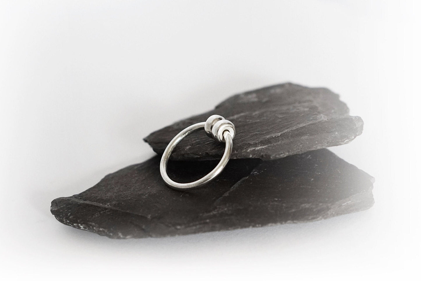 Chunky Doughnuts Fidget Ring Sterling Silver