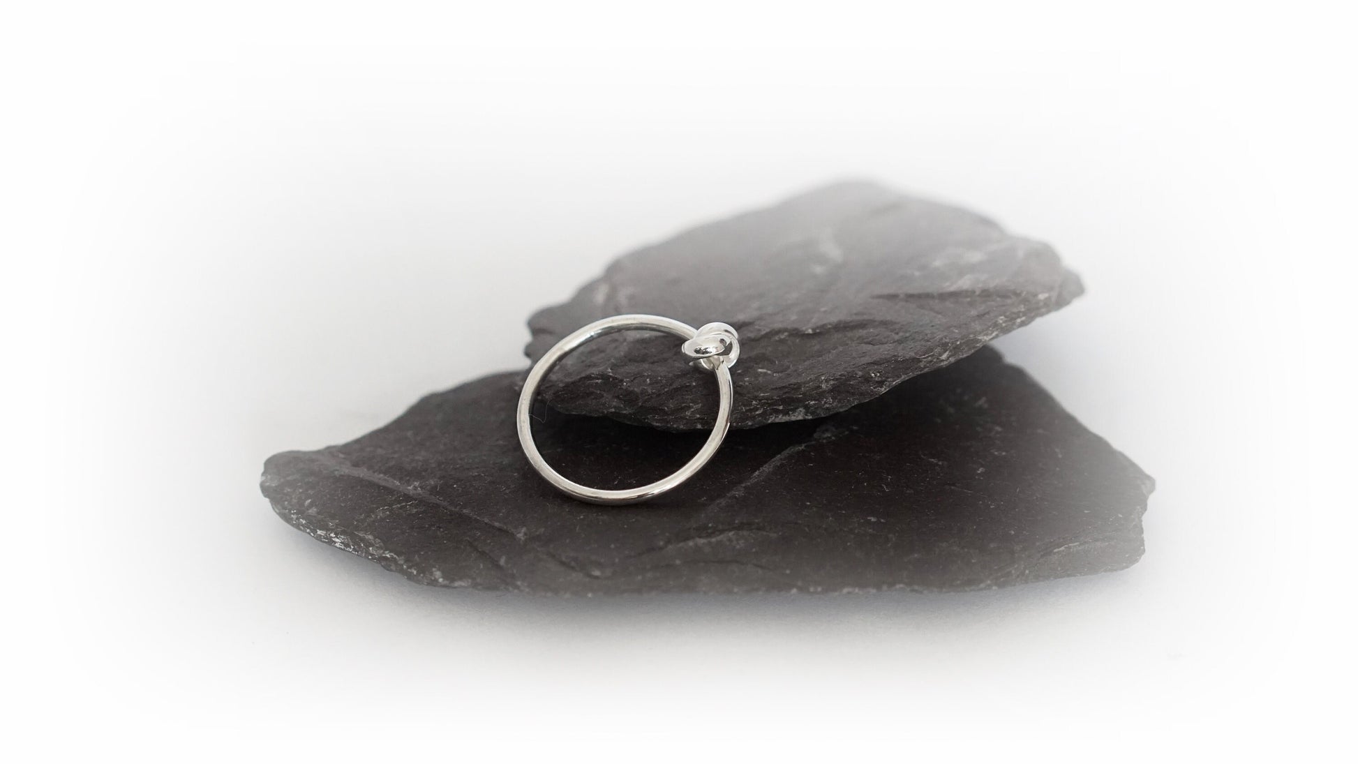 Knot Fidget Ring Sterling Silver ~ stackable, worry ring, spinner, anxiety, ADHD, meditation