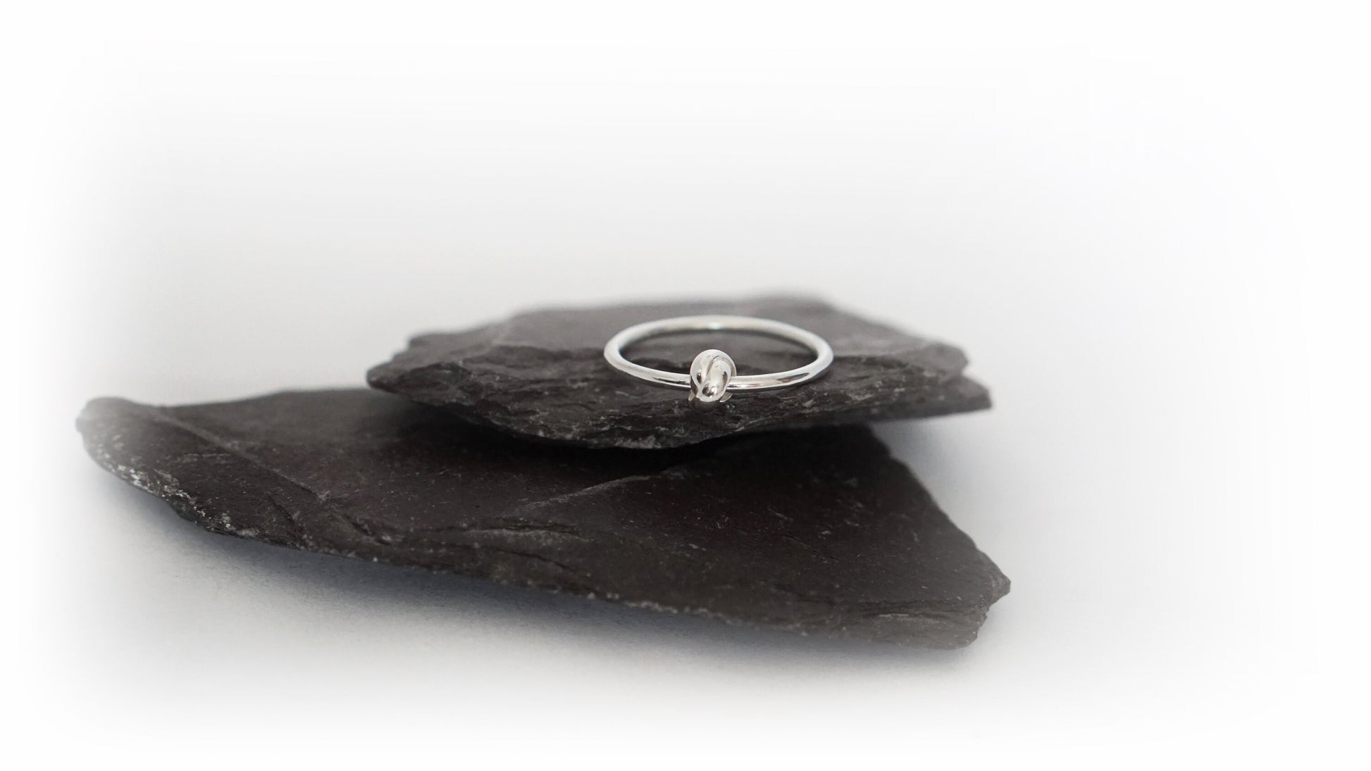 Knot Fidget Ring Sterling Silver ~ stackable, worry ring, spinner, anxiety, ADHD, meditation