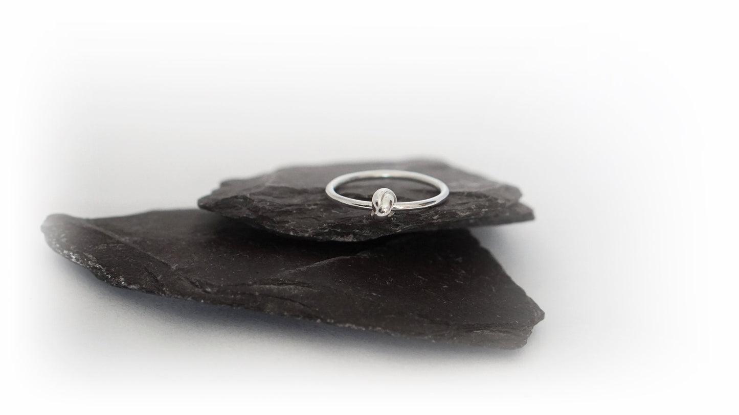 Knot Fidget Ring Sterling Silver