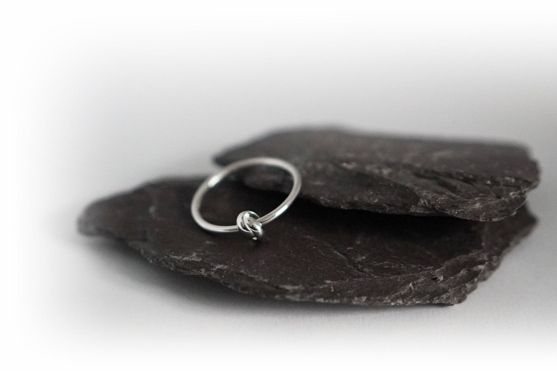 Knot Fidget Ring Sterling Silver ~ stackable, worry ring, spinner, anxiety, ADHD, meditation