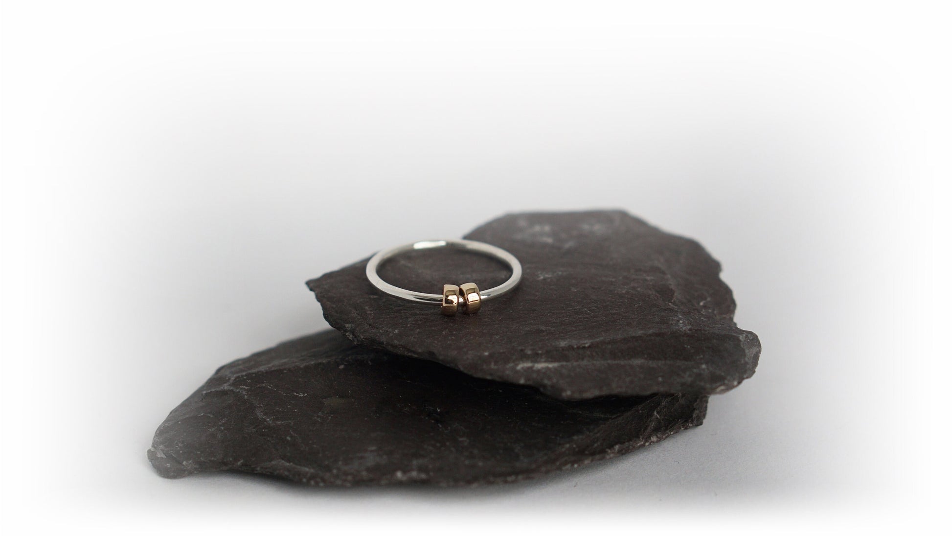 Fidget Ring Gold Filled Doughnut Beads Sterling Silver ~ stackable, worry ring, spinner ring, anxiety, ADHD