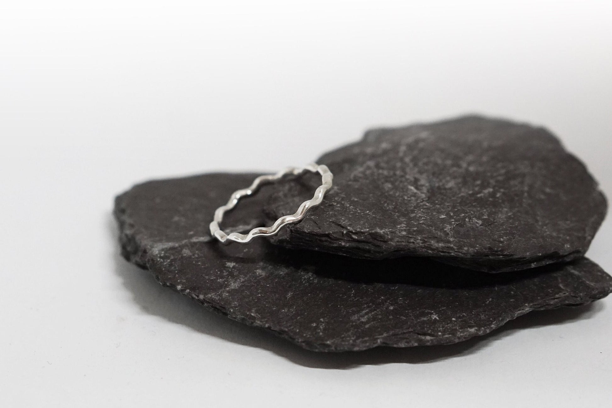 Wave Sterling Silver Stacking Ring ~ stacking ring, recycled silver, stackable