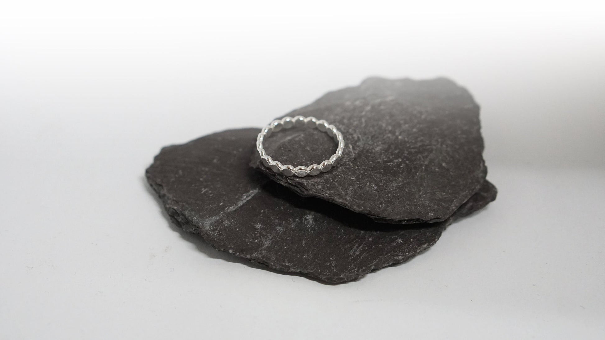 Pebble Stacking Ring Recycled Sterling Silver