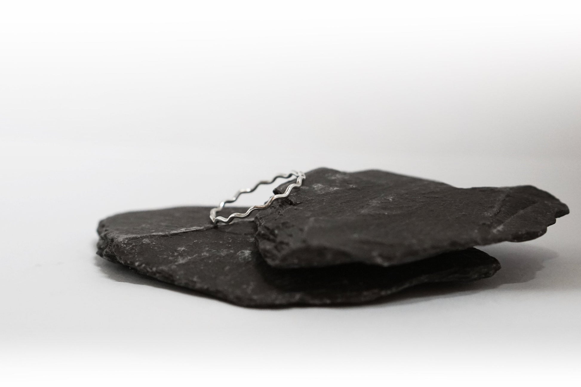 Skinny Wave Sterling Silver Stacking Ring